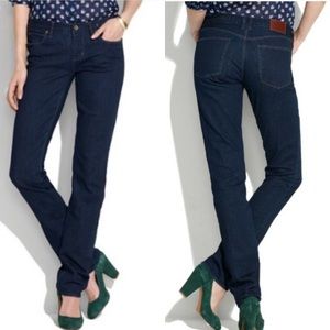 Madewell Rail Straight Dark Wash Jeans